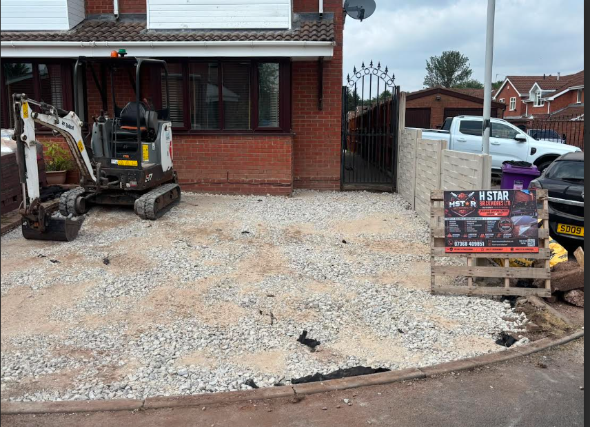Driveway transformation - Before